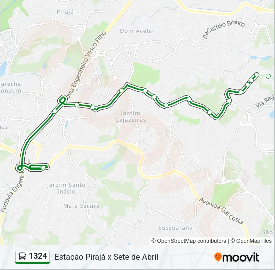 1324 Bus Line Map