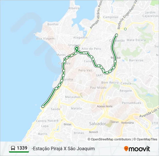 1339 Bus Line Map