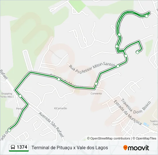 1374 Bus Line Map