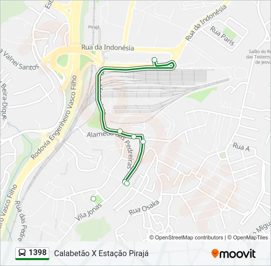 1398 Bus Line Map