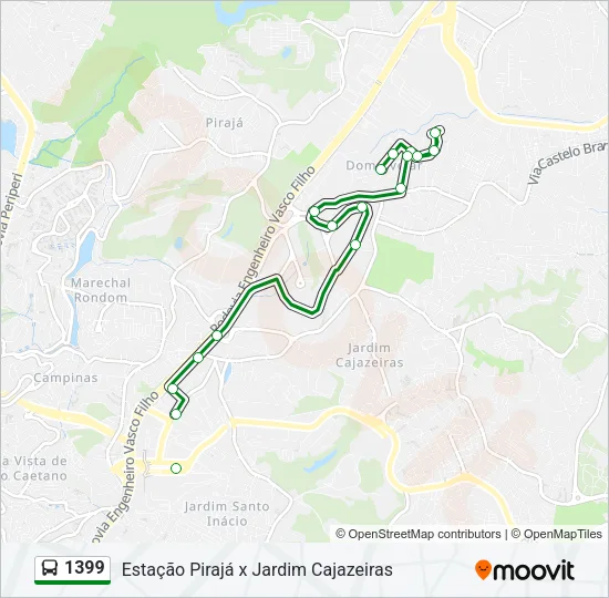1399 Bus Line Map