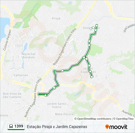 1399 Bus Line Map