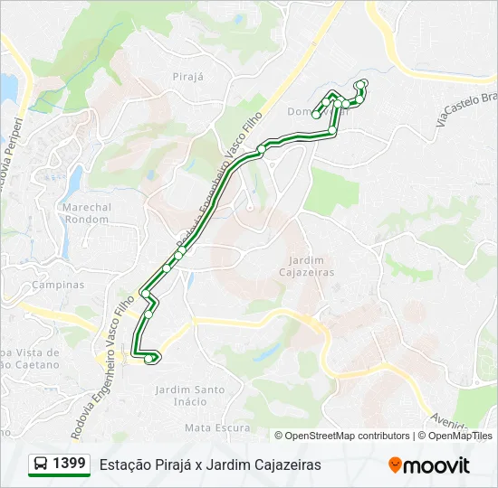 1399 Bus Line Map