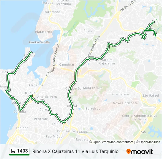 1403 Bus Line Map