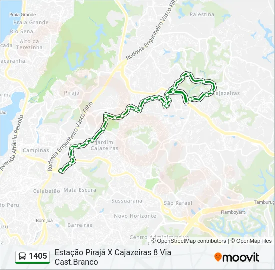 1405 Bus Line Map