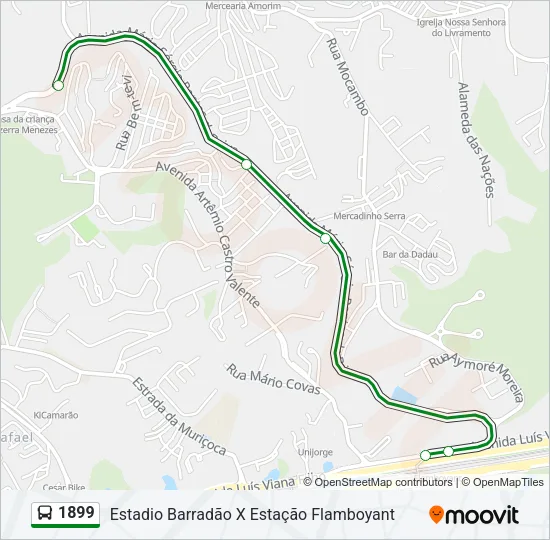 1899 Bus Line Map