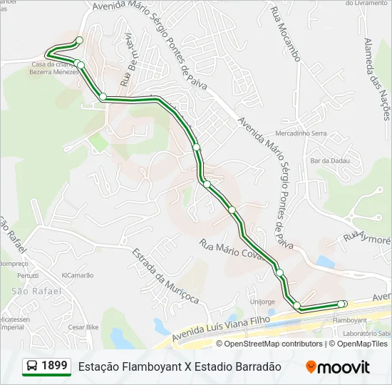 1899 Bus Line Map