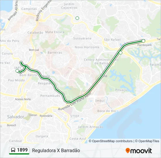 1899 Bus Line Map