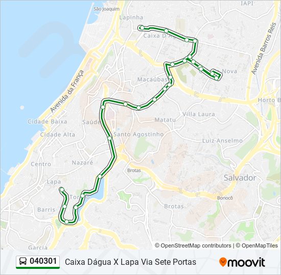 Mapa de 040301 de autobús