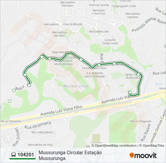 104201 Bus Line Map