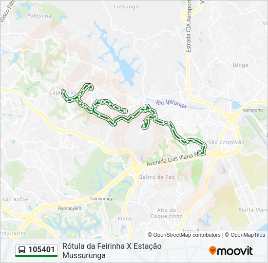 105401 Bus Line Map