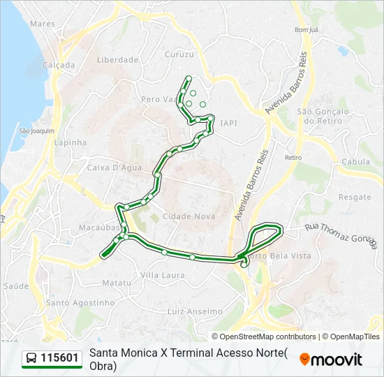 115601 Bus Line Map