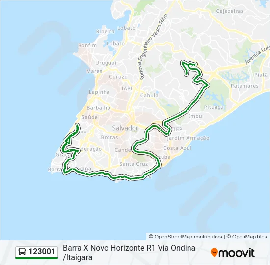123001 Bus Line Map