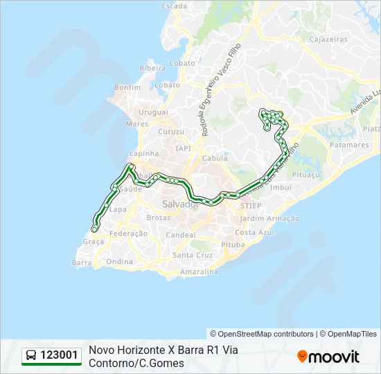 123001 Bus Line Map