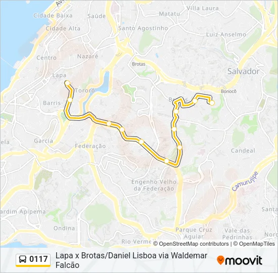 0117 Bus Line Map