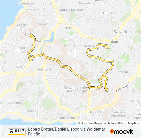 0117 Bus Line Map