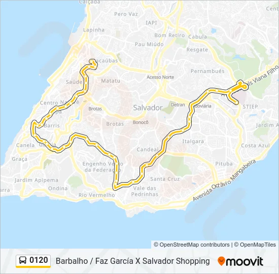 0120 Bus Line Map