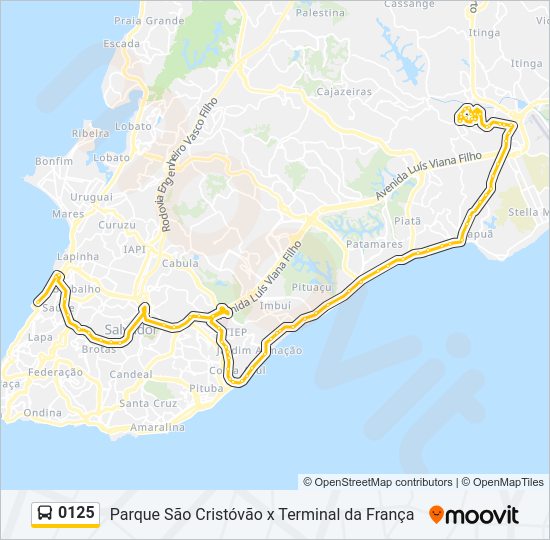 0125 bus Line Map