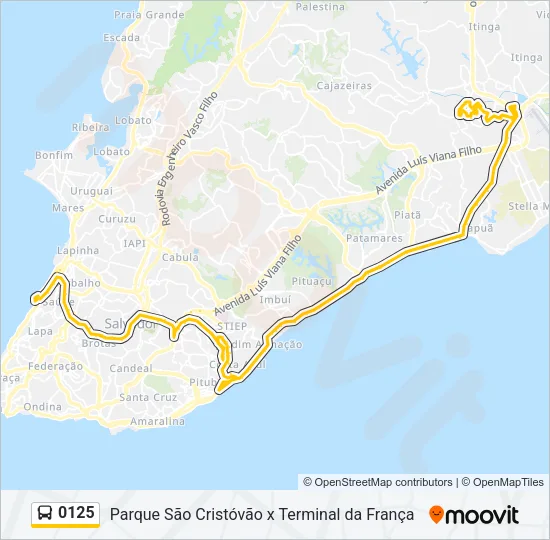 0125 Bus Line Map