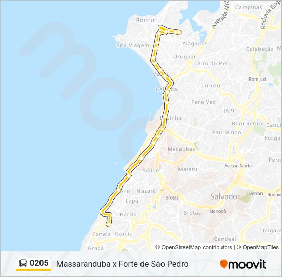 0205 Bus Line Map