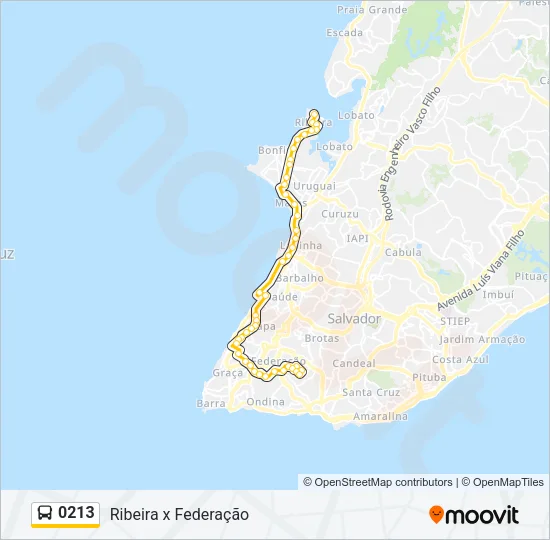 0213 Bus Line Map