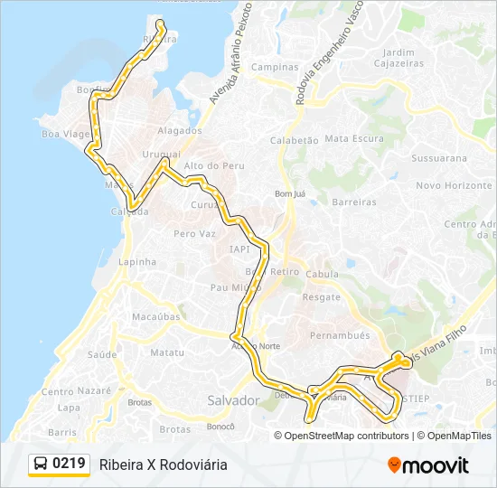0219 Bus Line Map