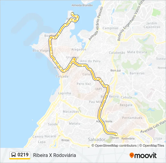 0219 Bus Line Map