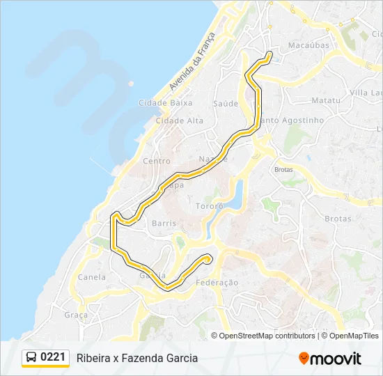 0221 Bus Line Map
