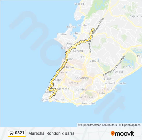 0321 Bus Line Map
