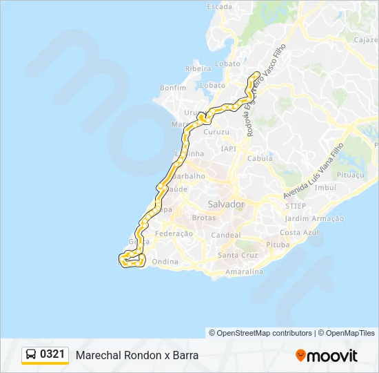 0321 Bus Line Map