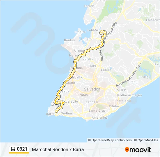 0321 Bus Line Map