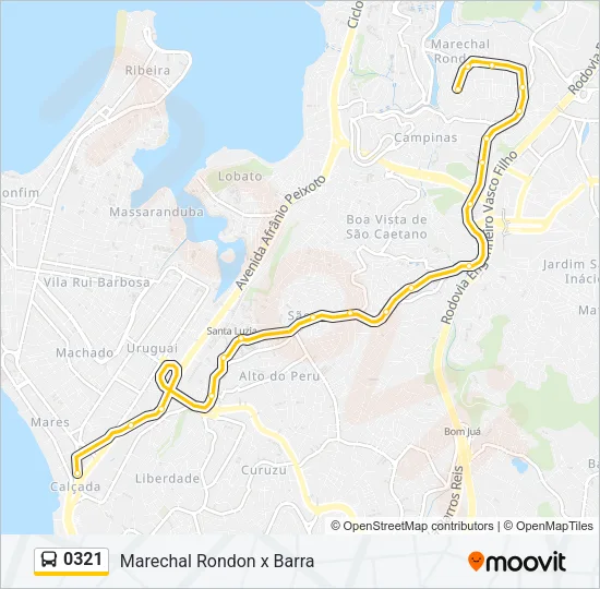 0321 Bus Line Map