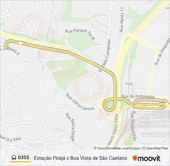 0355 Bus Line Map