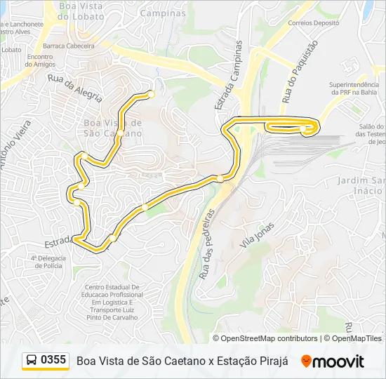 0355 Bus Line Map