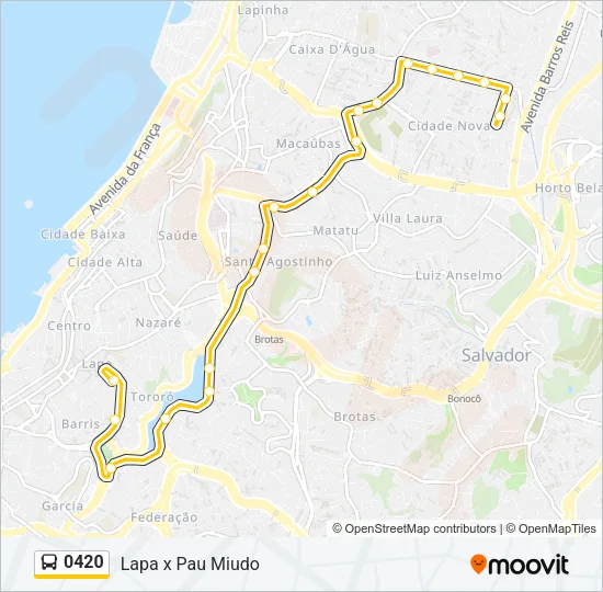 0420 Bus Line Map
