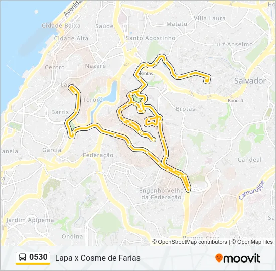 0530 Bus Line Map