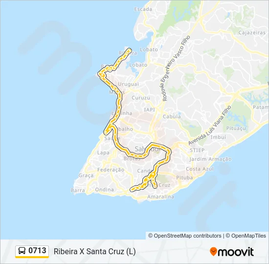 0713 Bus Line Map