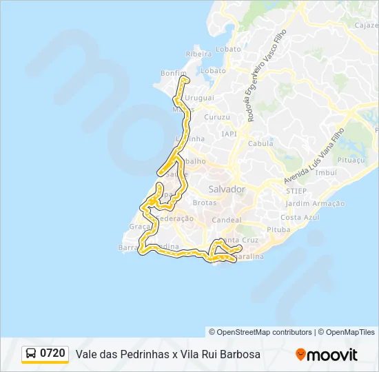 0720 Bus Line Map