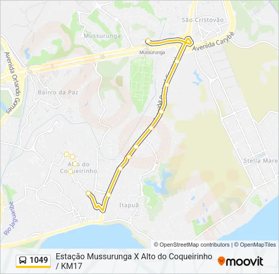 1049 Bus Line Map