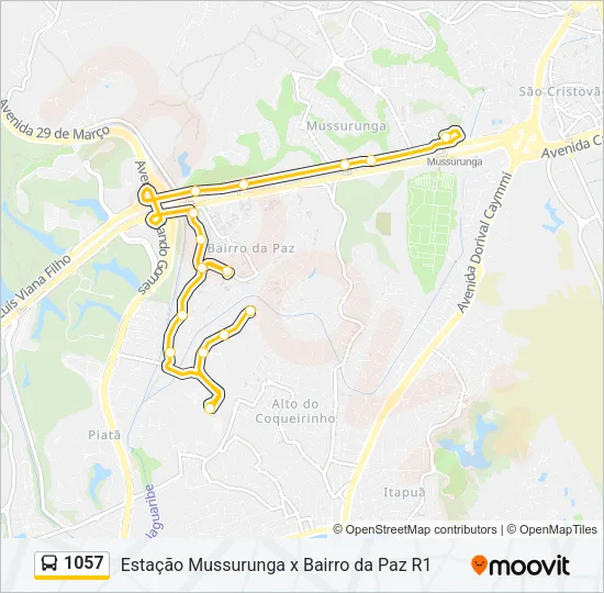 1057 Bus Line Map