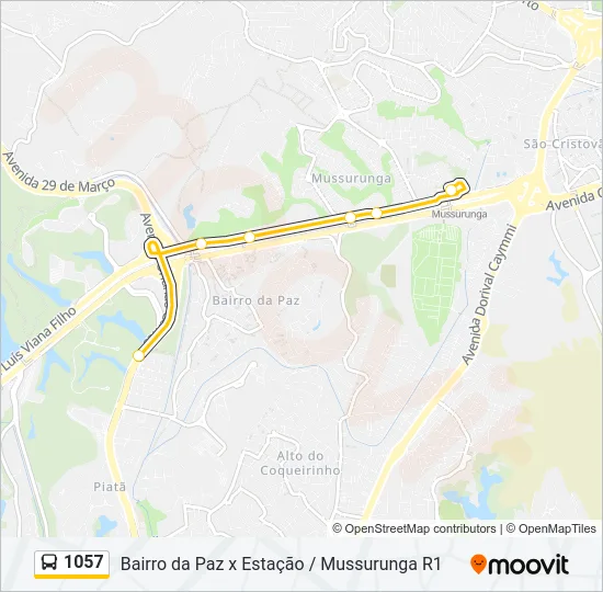 1057 Bus Line Map