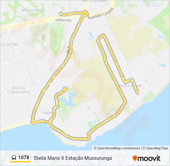 1078 Bus Line Map