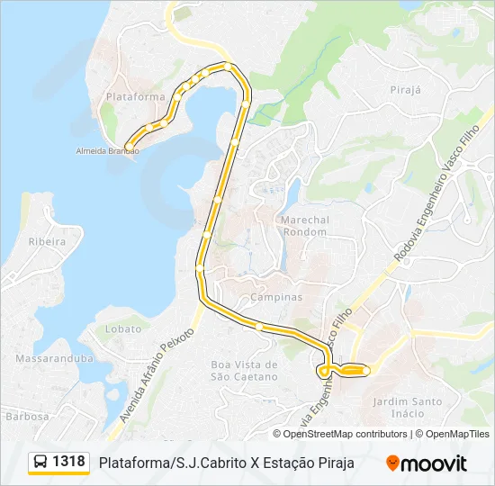 1318 Bus Line Map