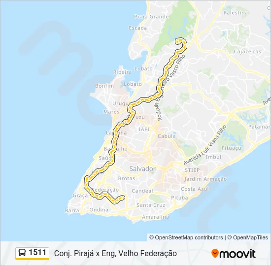 1511 Bus Line Map