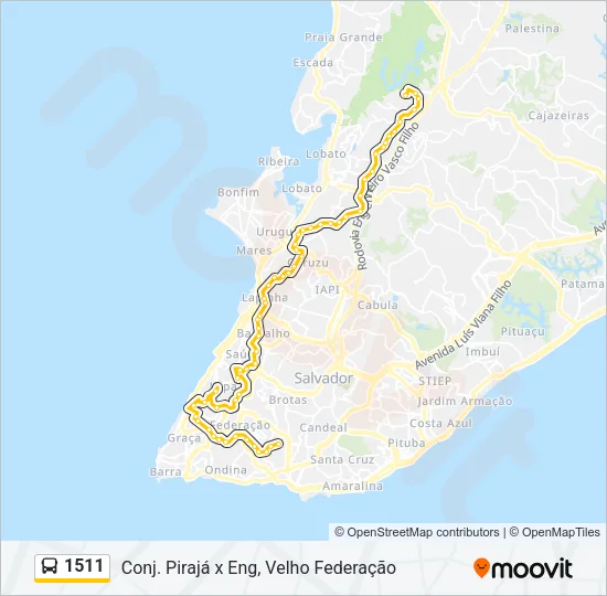 1511 Bus Line Map