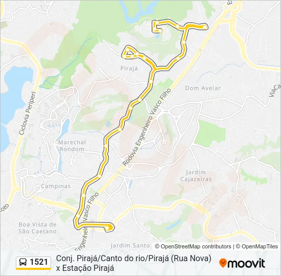1521 Bus Line Map