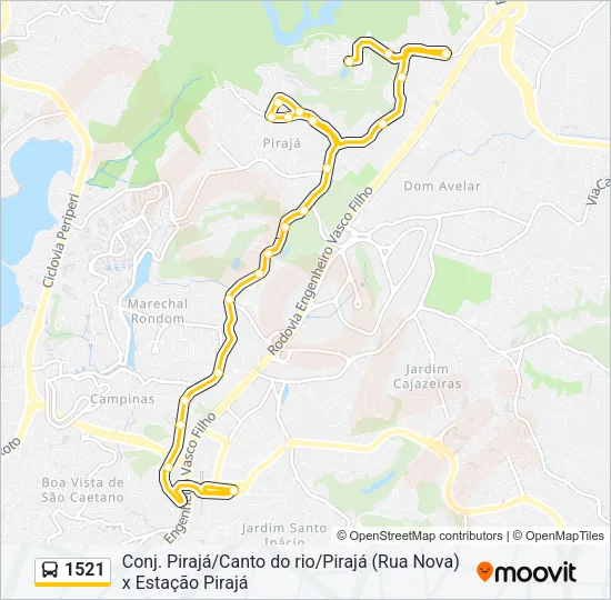 1521 Bus Line Map