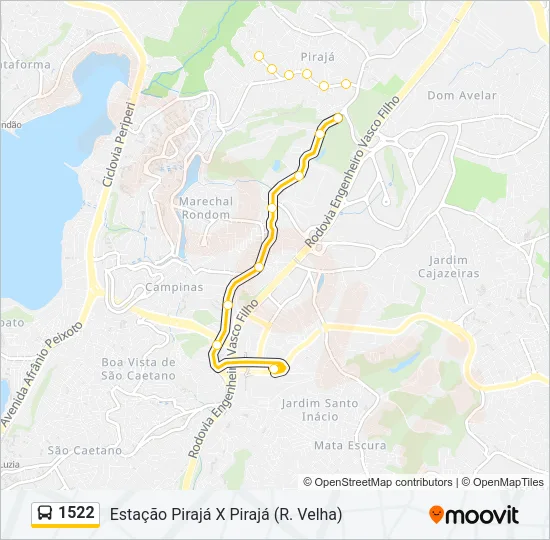1522 Bus Line Map