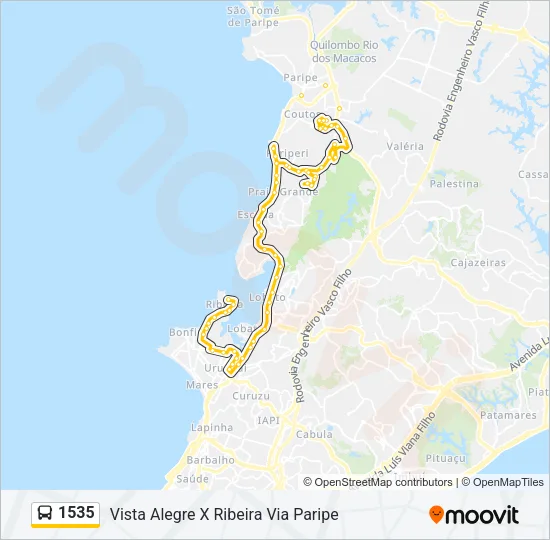 1535 Bus Line Map