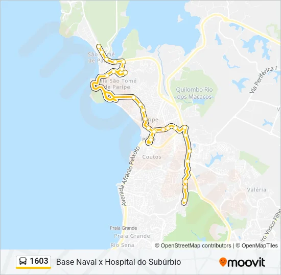 1603 Bus Line Map